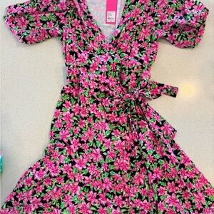 Lilly Pulitzer Mommy & Me Kessler wrap Floral dress Women’s and Kids